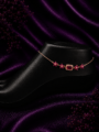 Ruby Blossom Anklet