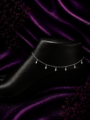 Crystal Leaf Anklet
