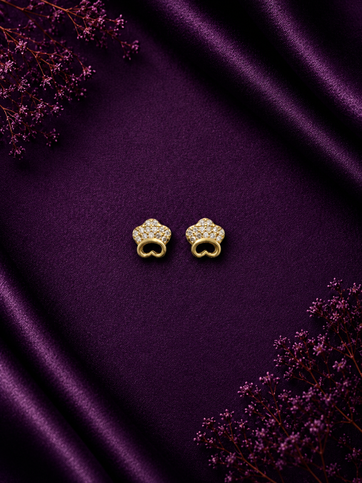 Lucky Paw Stud Earrings