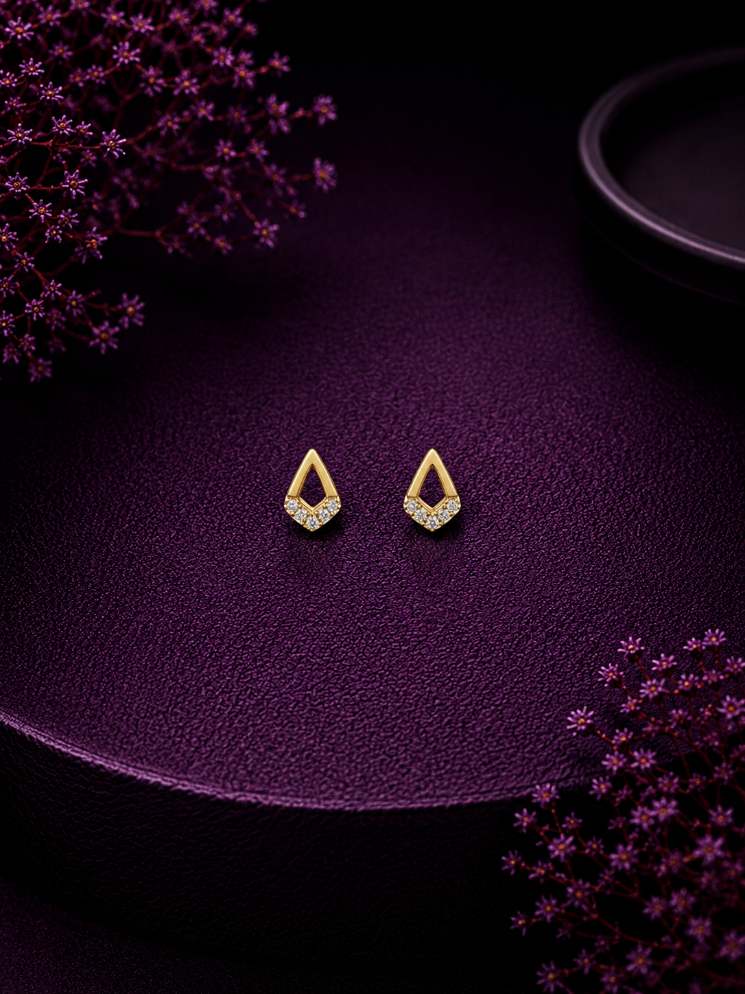 Radiant Drop Stud Earrings