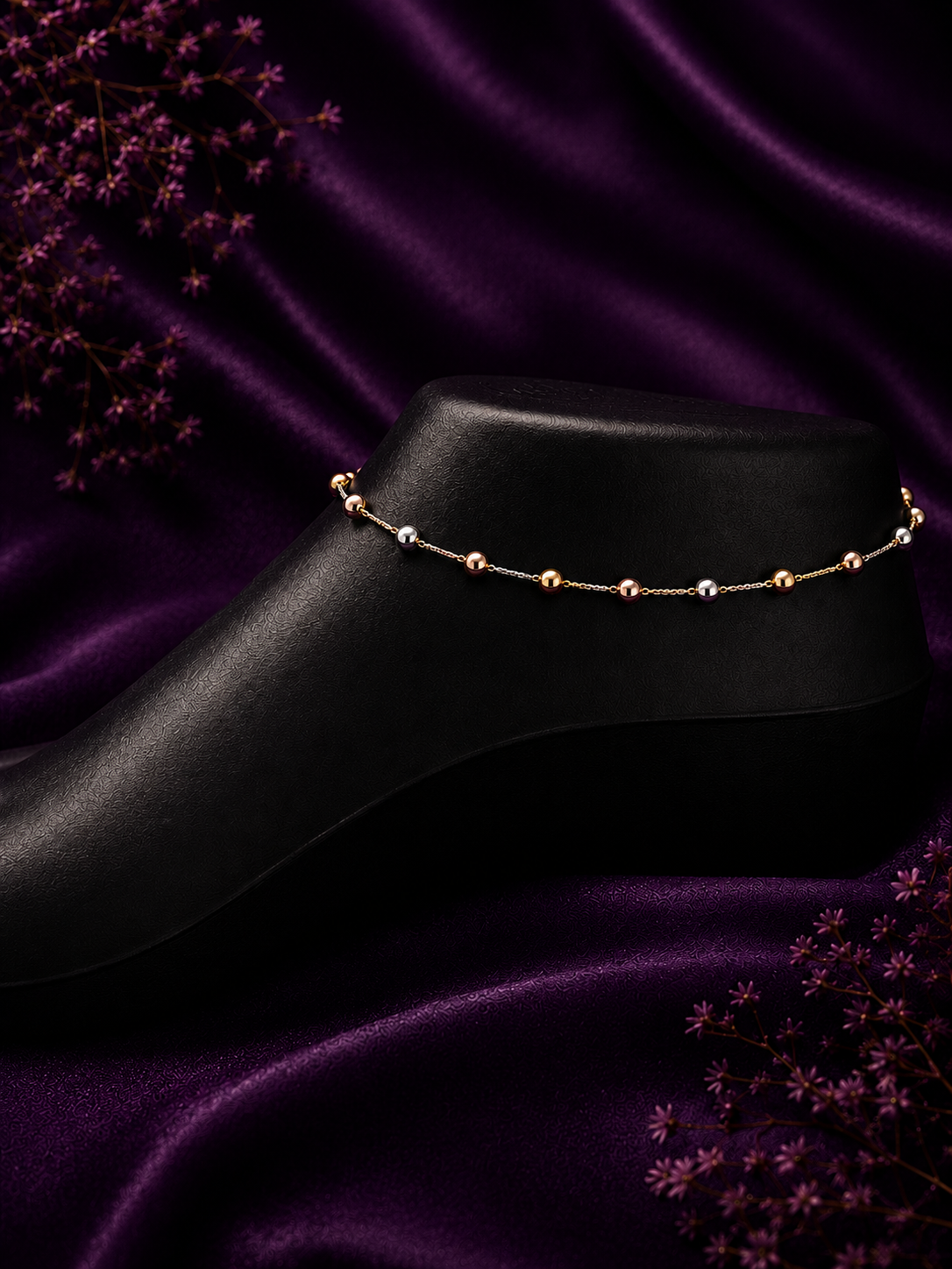 Trinity Bead Anklet