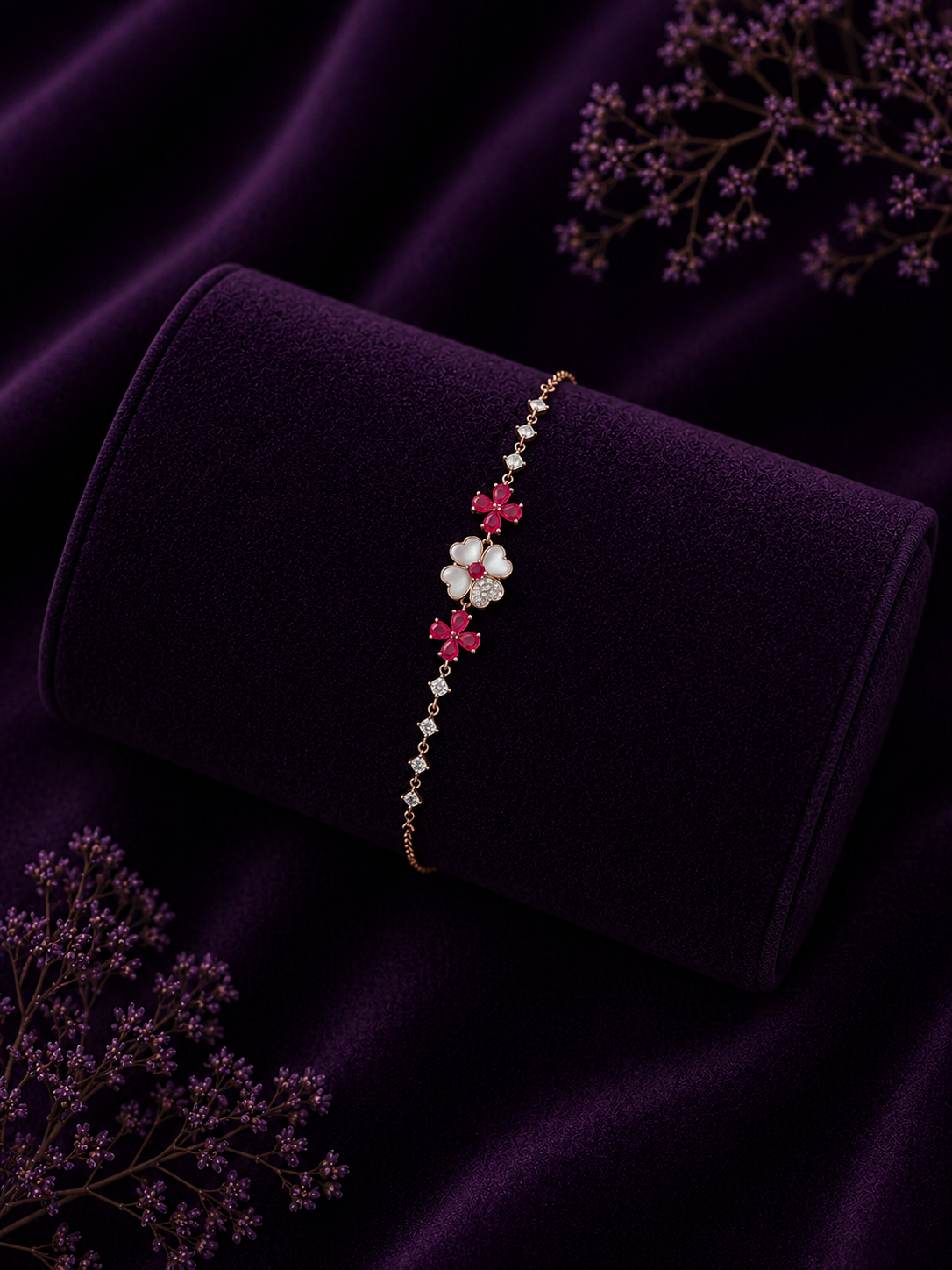 Scarlet Clover Bracelet